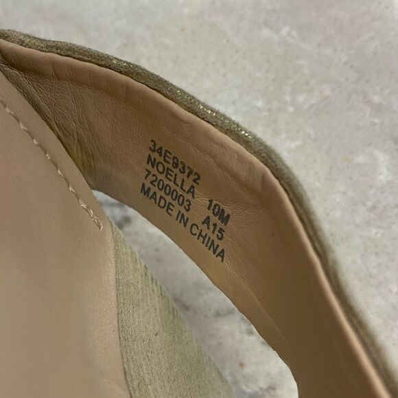 Calvin Klein Noella Gold Metallic Wedge Sandal - Picture 8 of 11